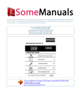 Hitachi 43FWX20B Operating instructions