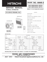 Hitachi RAF-25RPA User manual