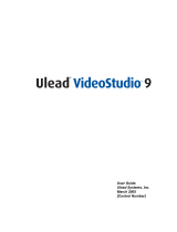 Ulead Videostudio 9 User manual