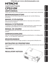 Hitachi CP-S310W User manual