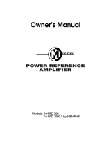 Memphis 16-PRD 1000.1 Owner's manual