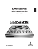 Behringer DANALOG DDX3216 Instructions Manual