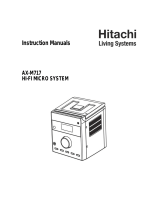 Hitachi AX-M717 s Instruction manuals