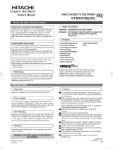 Hitachi VT-MX410E Owner's manual