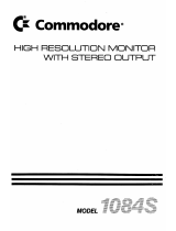 Commodore 1084S User manual