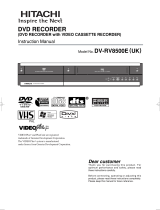 Hitachi DV-RV8500E User manual