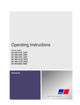 MTU 6R 1600 G20S Operating Instructions Manual