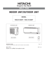 Hitachi RAC-S13CBT User manual