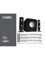 Coby CS-MP77 - 2.1-CH PC Multimedia Speaker Sys User manual