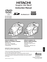 Hitachi DZ-MV550A - Camcorder User manual