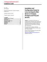 Compaq 1850R - ProLiant - 128 MB RAM Installation And Configuration Manual