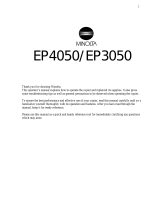 Minolta EP3050 User manual