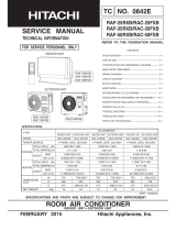 Hitachi RAF-50RXB User manual