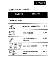 Hitachi 35UX60B, 35TX10B Operating instructions