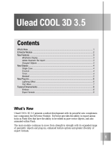 Ulead COOL 3D 3.5 Owner's manual