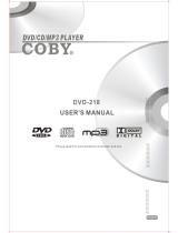 Coby DVD-218 User manual