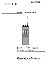 Ericsson EDACS M-RK-II User manual