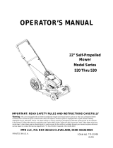 MTD 530 Series User manual