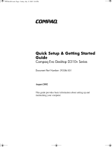 Compaq Evo Desktop D310v Series Quick Setup Manual