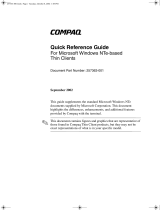 Compaq t1000 - Terminal Thin Client PC Quick Reference Manual