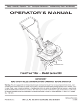 MTD 241 User manual