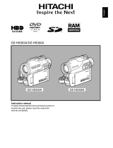 Hitachi DZ-HS303A User manual