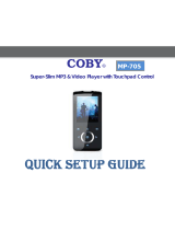 Coby MP-705 Quick Setup Manual