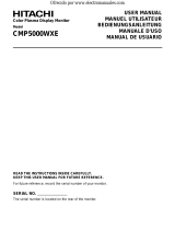 Hitachi CMP5000WXE User m Owner's manual