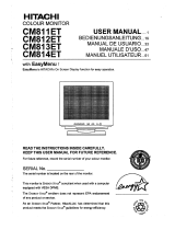 Hitachi CM811ET User manual