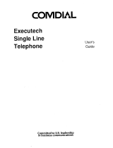 Comdial Executech Single Line Telephone User manual