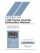 Hitachi L100 Series User manual