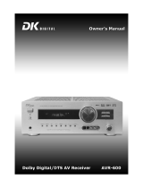 DK Digital AVR-600 Owner's manual
