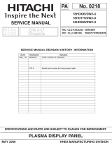 Hitachi 42HDX99/DW2-U User manual