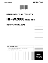 Hitachi HF-W2000 User manual