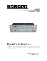DSPPA ADR6435 Operation Instructions Manual