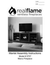 Real Flame 5757 Mantel Assembly Instructions