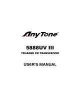 AnyTone 5888UV III User manual