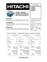 Hitachi CP2896TA User manual