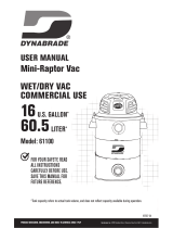 Dynabrade Mini-Raptor Vac 61100 User manual