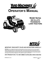 MTD 660 Series User manual
