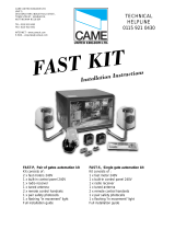 CAME FAST KIT Installation Instructions Manual