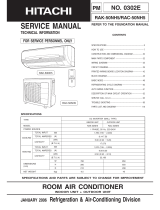 Hitachi RAC-50NH5 User manual