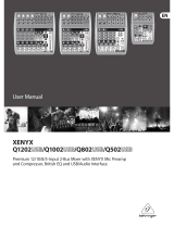 Behringer XENYX Q802USB User manual
