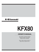 Kawasaki KFX80 Owner's manual