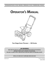 MTD 300 Series User manual