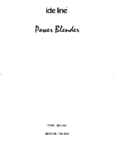 Ide Line Power Blender BD-101 User manual