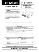 Hitachi CP-X251 series User manual