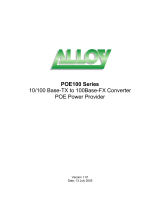 Alloy Computer Products POE120 Series User manual