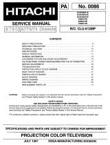 Hitachi 60UX54B User manual