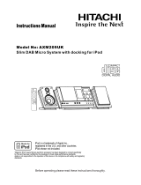Hitachi AXM209UK User manual